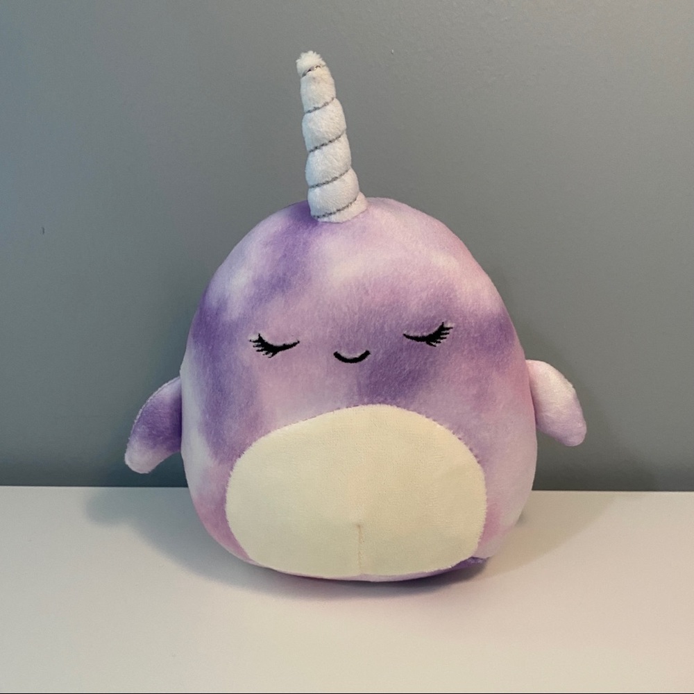MINI Squishmallow! Sleepy tie-dye Narwhal!